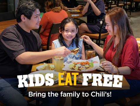 chili's kids eat free day.